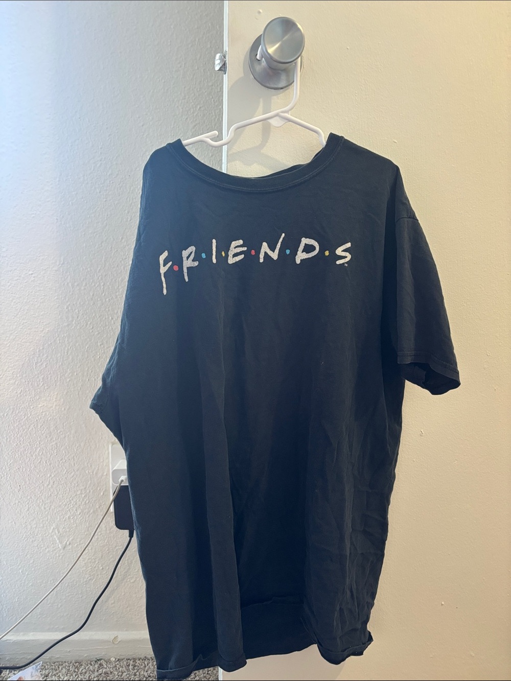 FRIENDS Black Short Sleeve Logo Tee